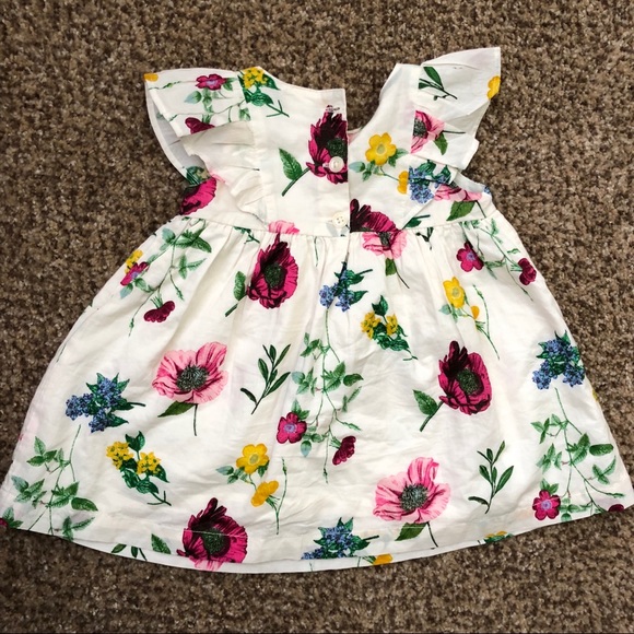 Old Navy Floral Dress with Ruffles, Size 3-6 Month - Picture 4 of 4
